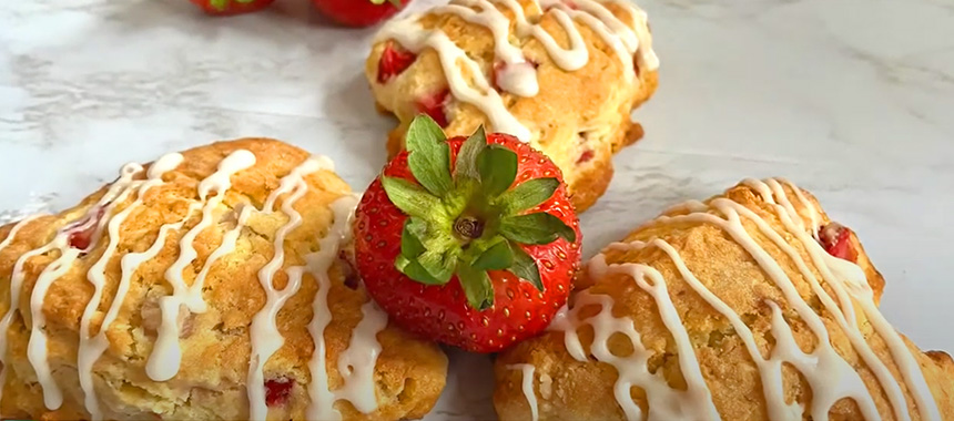 Scones de Fresa
