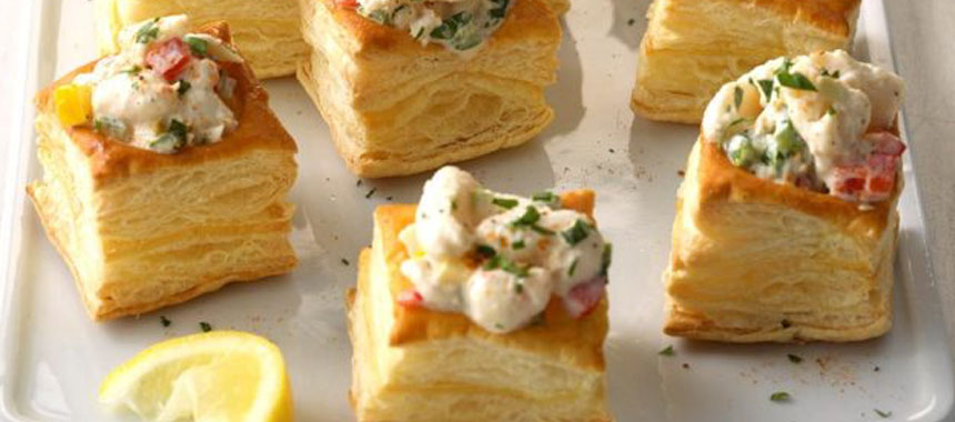 Hojaldre de Salpicón de Cangrejo